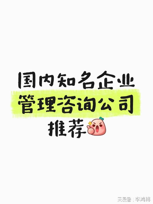 國(guó)內(nèi)知名企業(yè)管理咨詢公司推薦 賦能企業(yè)成長(zhǎng)的專業(yè)力量